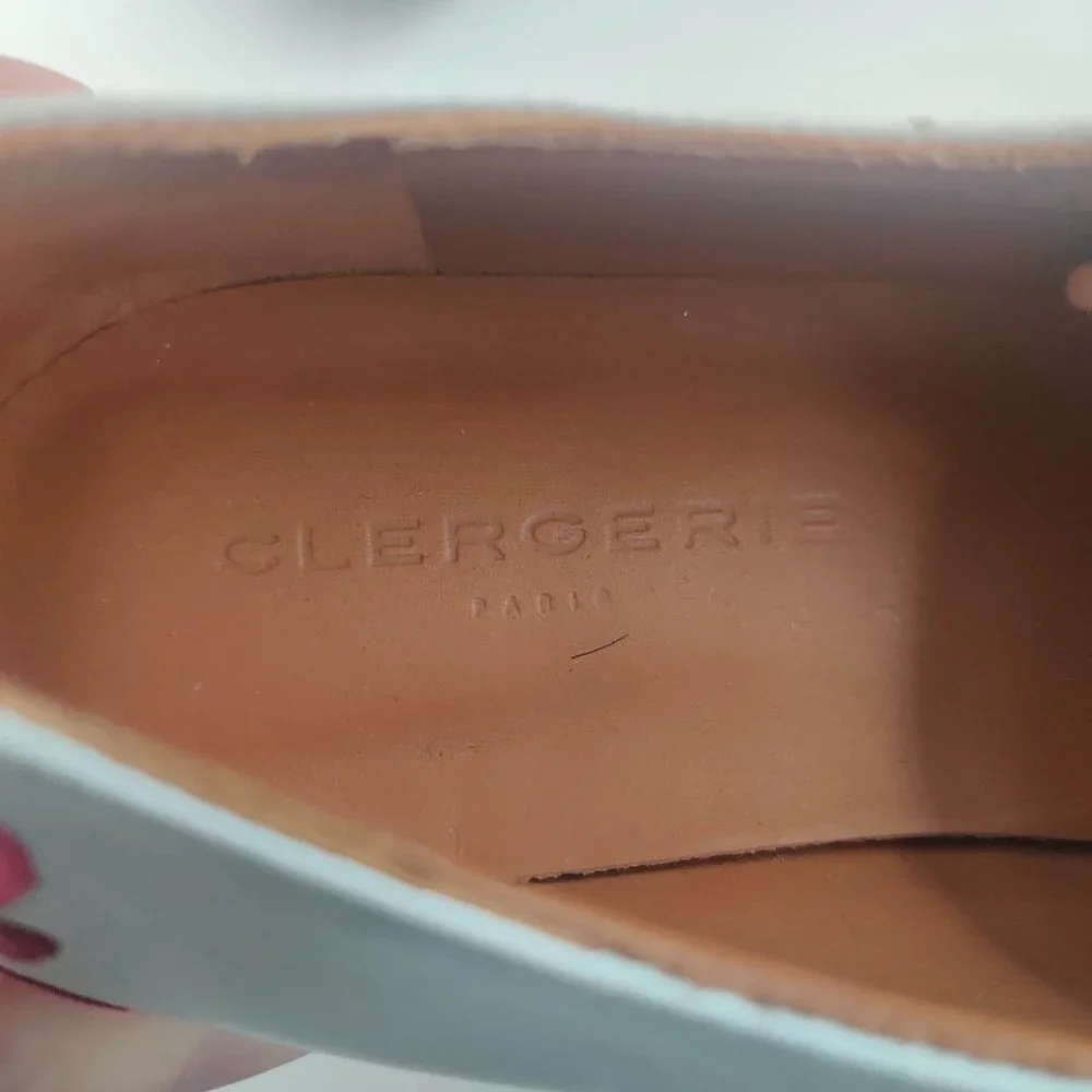 Robert Clergerie x Lucia Liu Anyang Floral Platform Loafers in White 40.5 10